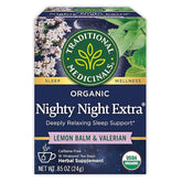 Organic Nighty Night Extra Tea With Valerian Root for Relaxation, 16 Tea Bags (Pack of 1)